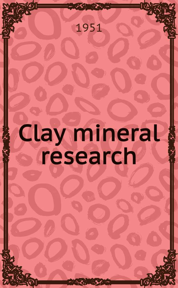 Clay mineral research