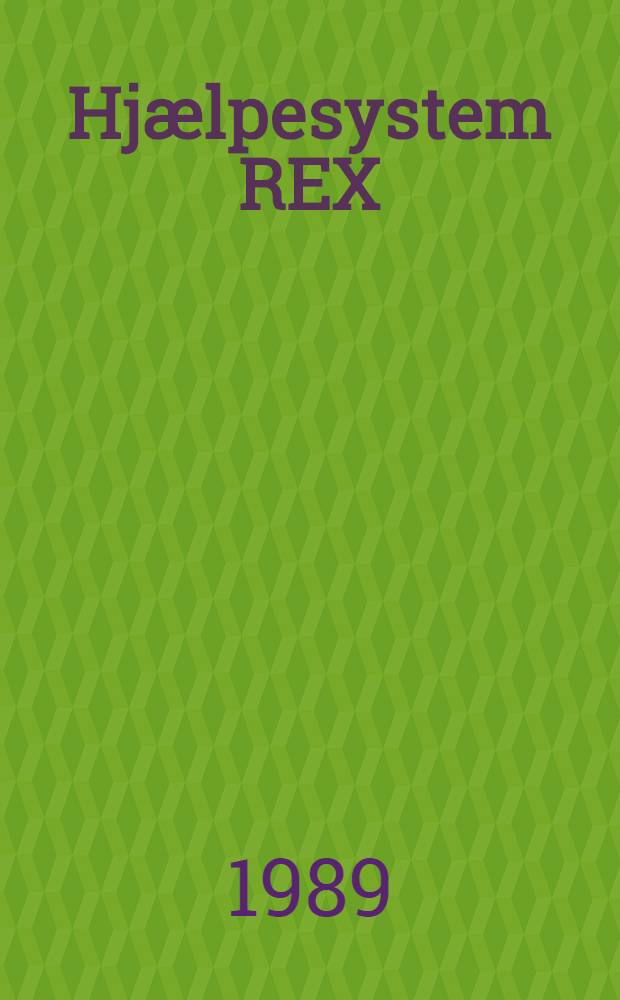 Hjælpesystem REX