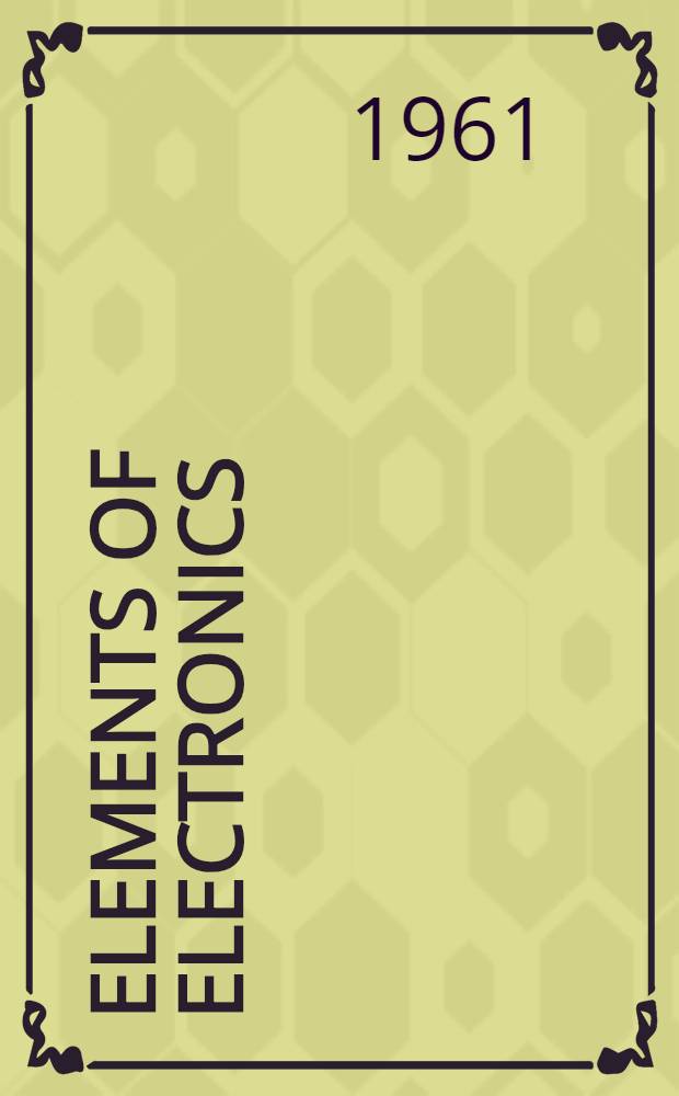 Elements of electronics
