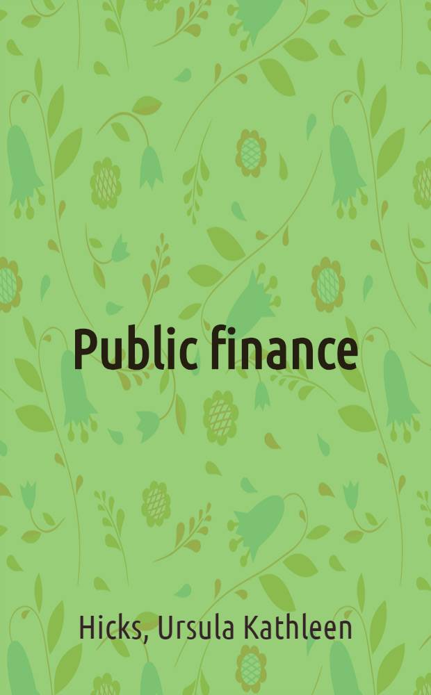 Public finance
