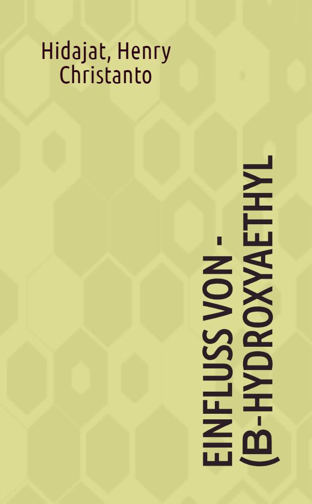 Einfluss von O-(β-Hydroxyaethyl)-Rutosid und seinen Komponenten auf den Sauerstoffverbrauch unbestrahlter und röntgenbestrahlter Froschmuskeln in vitro : Inaug.-Diss. ... der ... Med. Fak. der ... Univ. zu Bonn