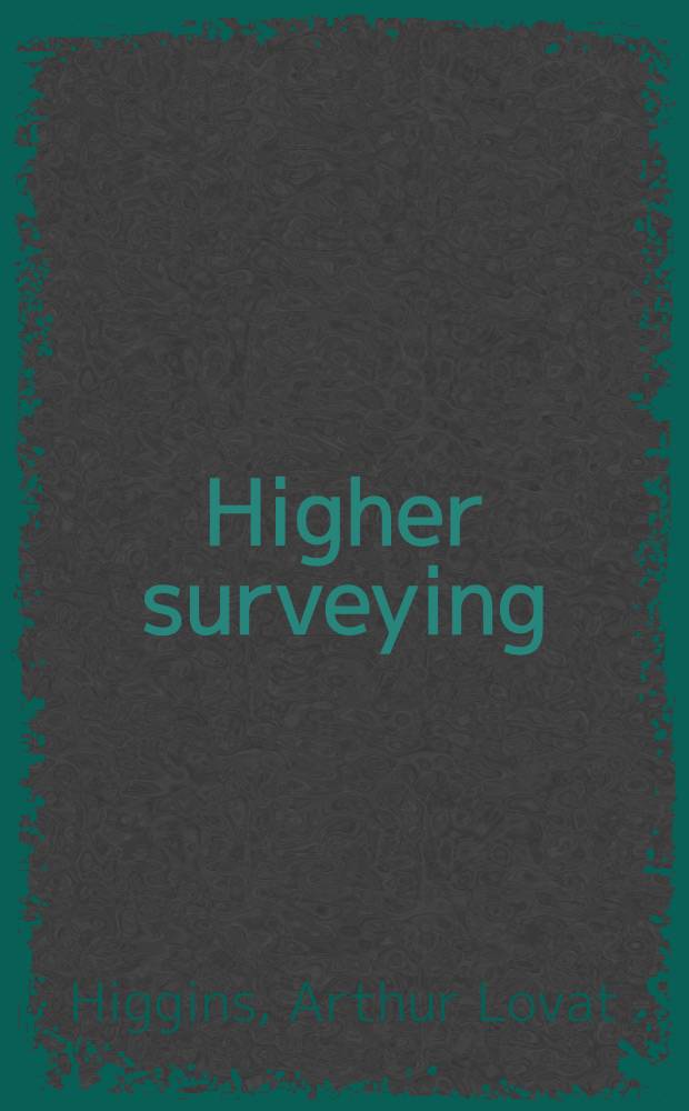 Higher surveying
