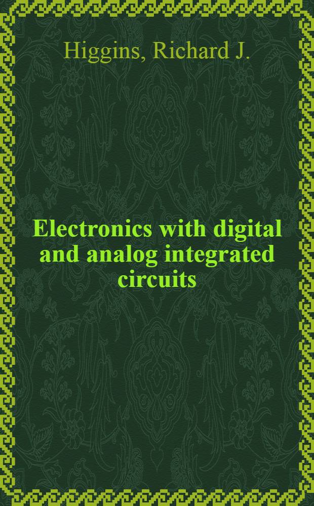 Electronics with digital and analog integrated circuits