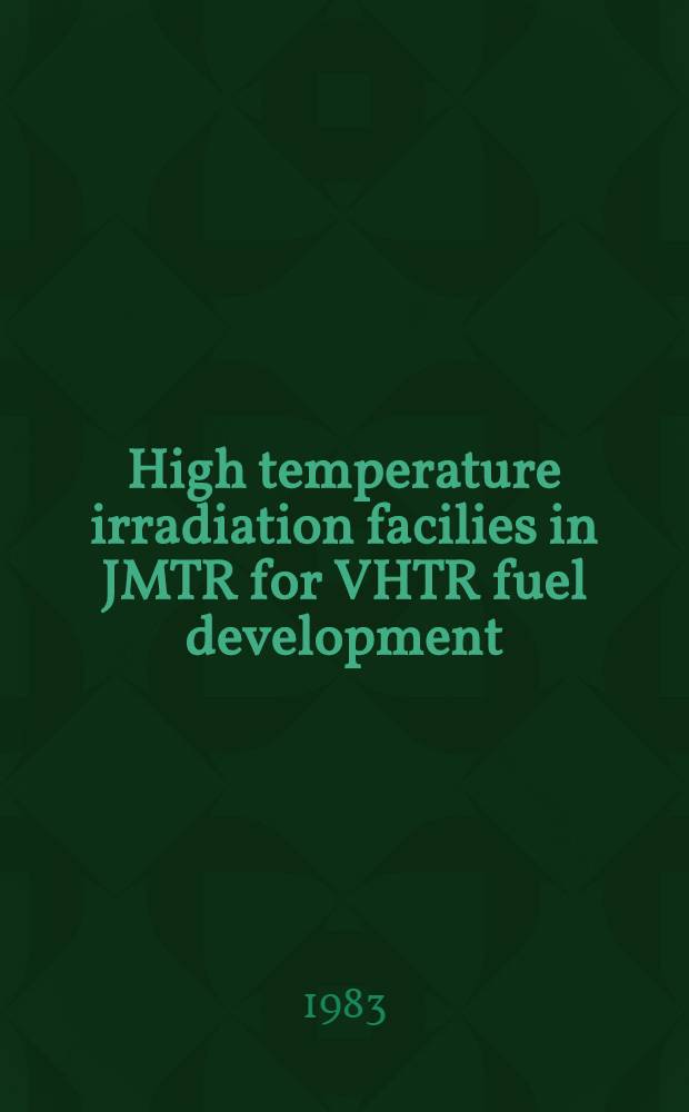 High temperature irradiation facilies in JMTR for VHTR fuel development