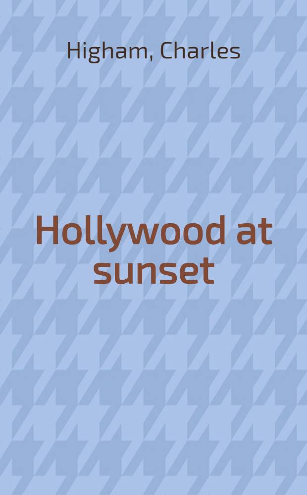Hollywood at sunset