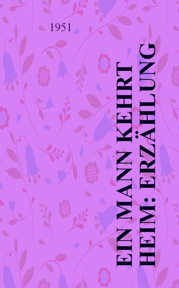 Ein Mann kehrt heim : Erzählung