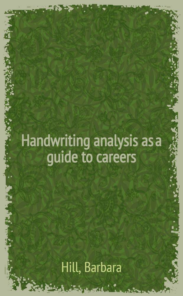 Handwriting analysis as a guide to careers