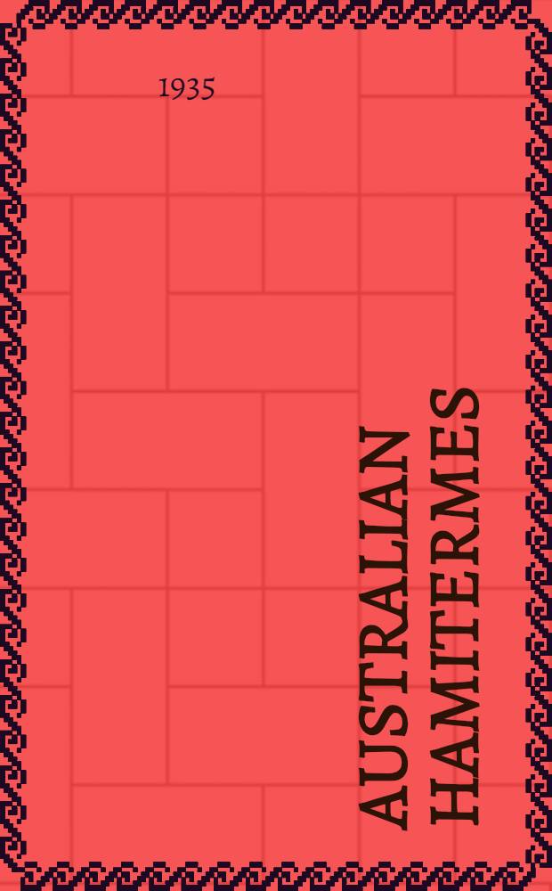 Australian Hamitermes (Isoptera), with descriptions of new species and hitherto undescribed castes