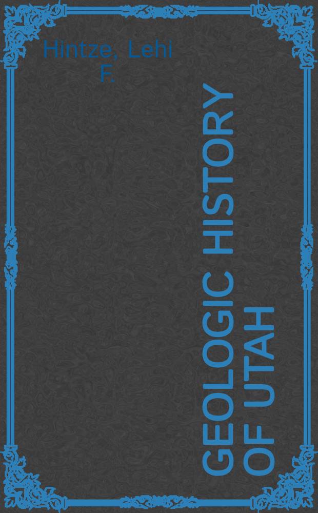 Geologic history of Utah