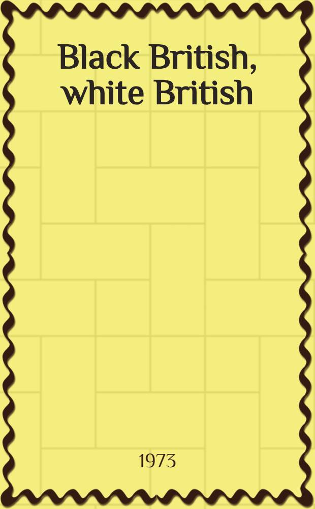 Black British, white British