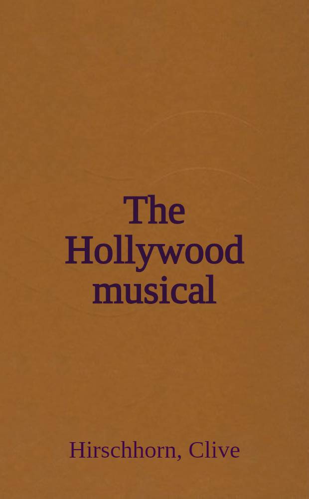The Hollywood musical
