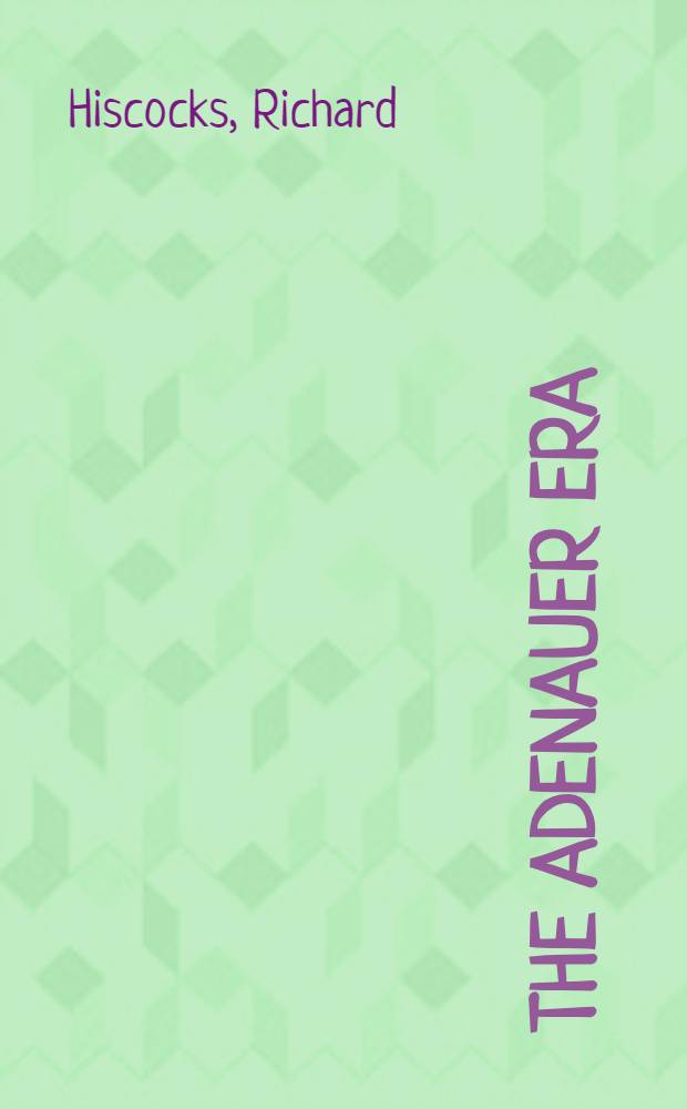 The Adenauer era