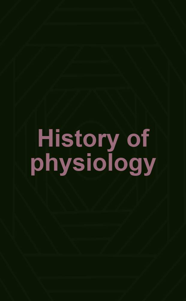 History of physiology
