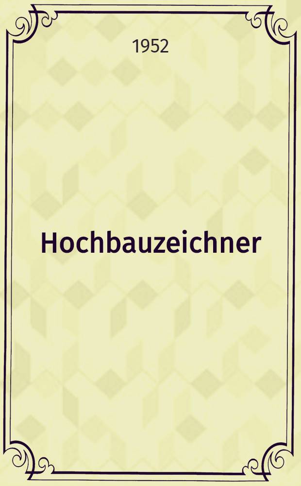 Hochbauzeichner