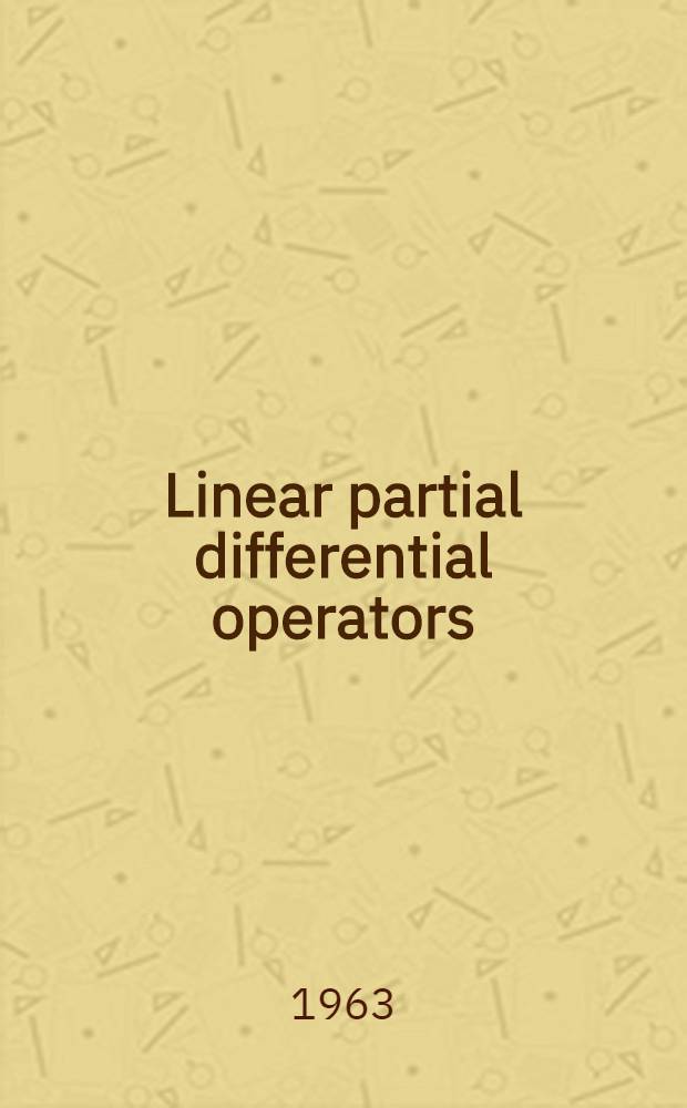 Linear partial differential operators