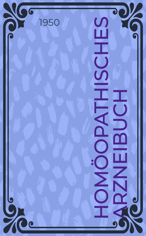 Homöopathisches Arzneibuch