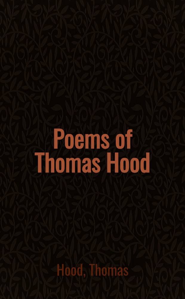 Poems of Thomas Hood