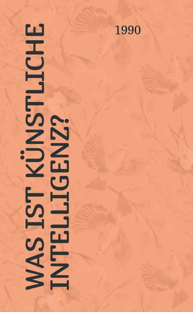 Was ist künstliche Intelligenz?