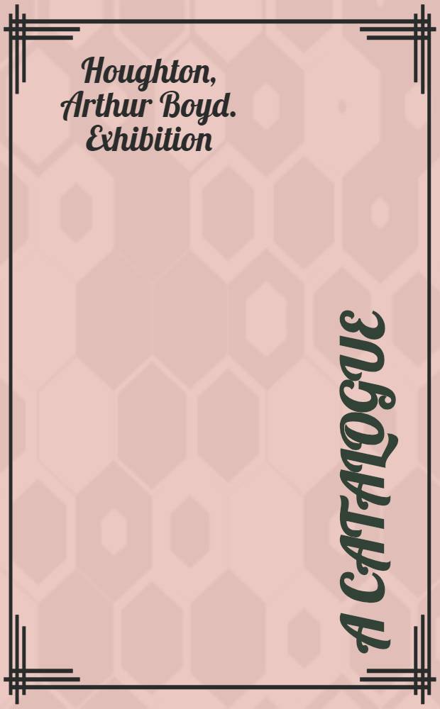[A catalogue]