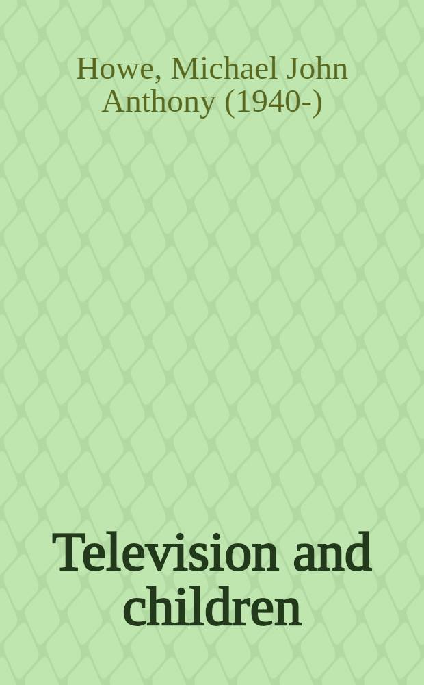 Television and children