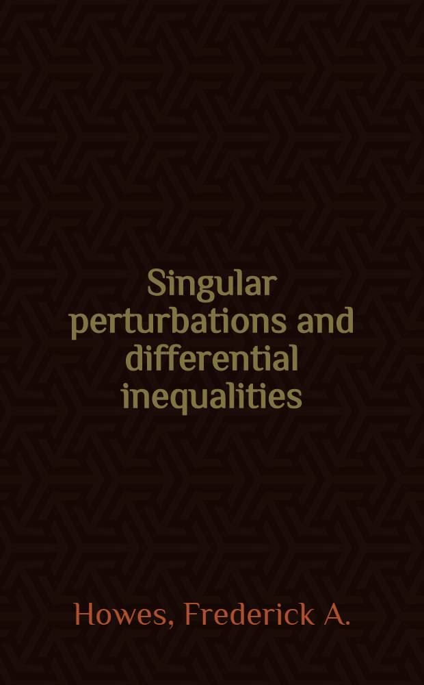 Singular perturbations and differential inequalities