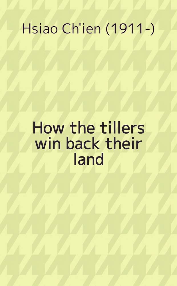 How the tillers win back their land