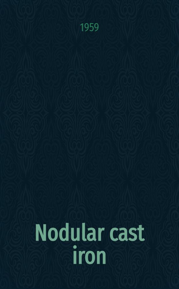 Nodular cast iron