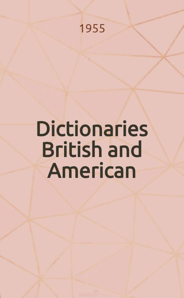 Dictionaries British and American