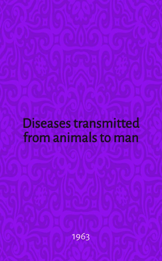 Diseases transmitted from animals to man