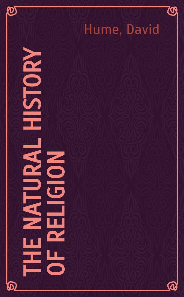 The natural history of religion