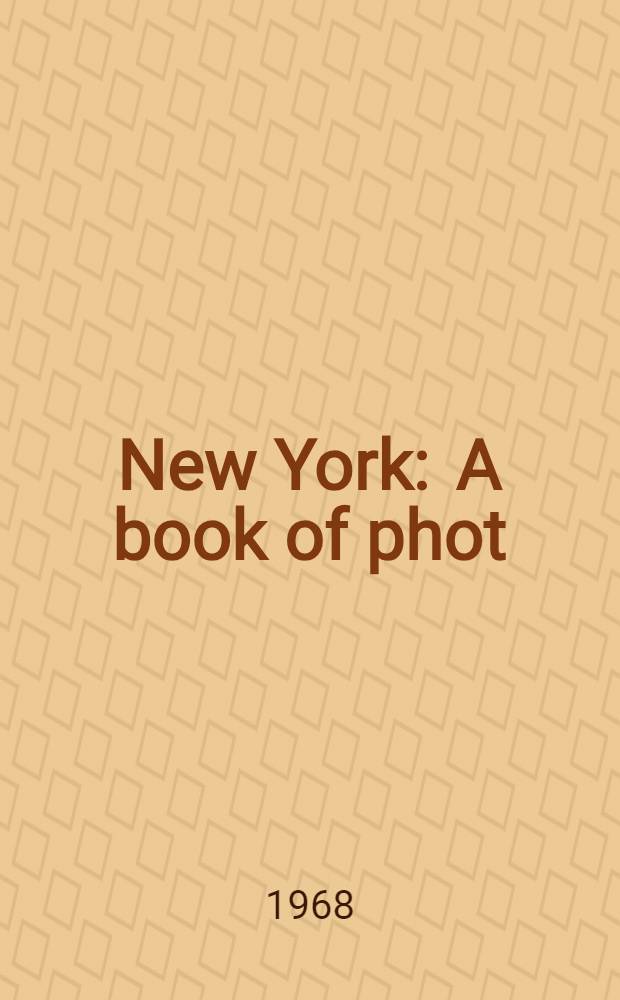 New York : A book of phot