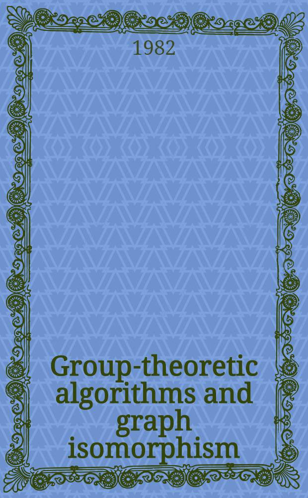 Group-theoretic algorithms and graph isomorphism