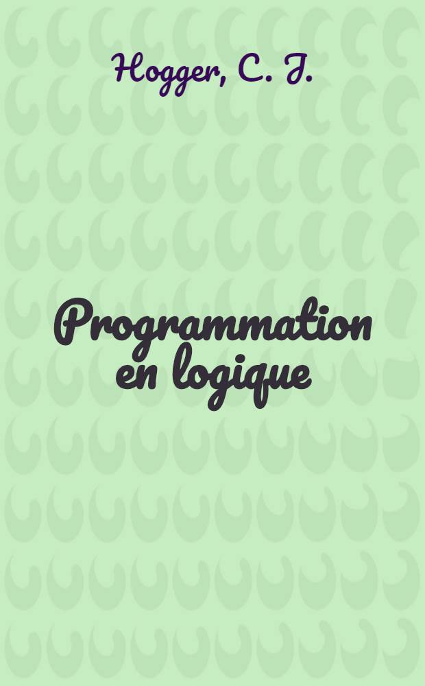 Programmation en logique