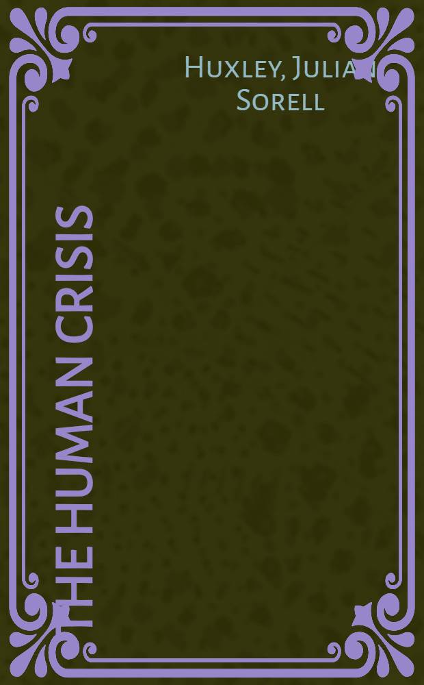 The human crisis