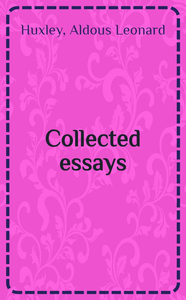 Collected essays