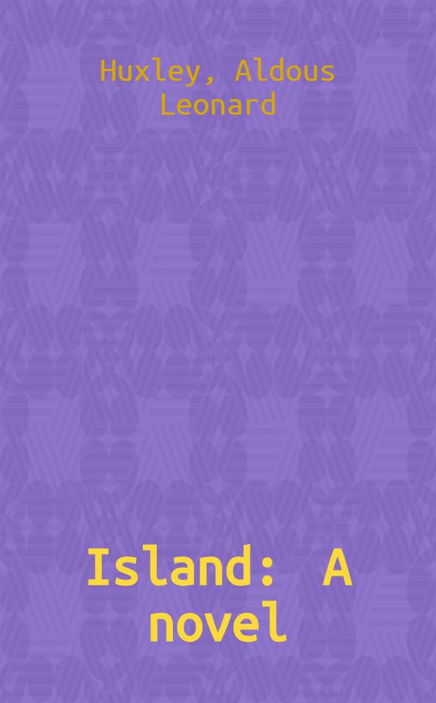 Island : A novel