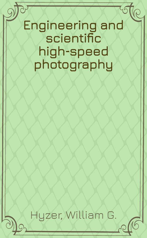 Engineering and scientific high-speed photography