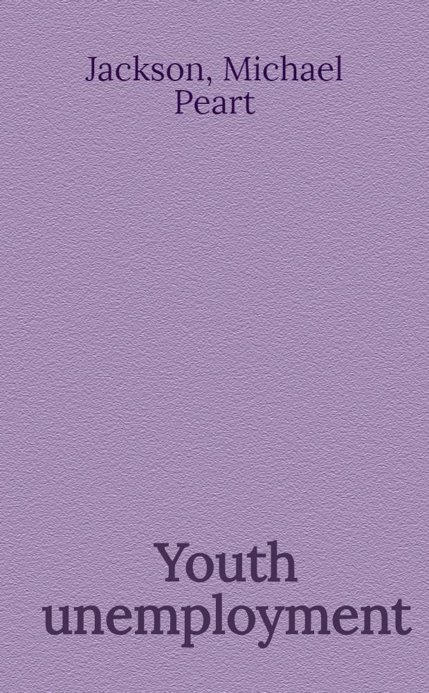 Youth unemployment