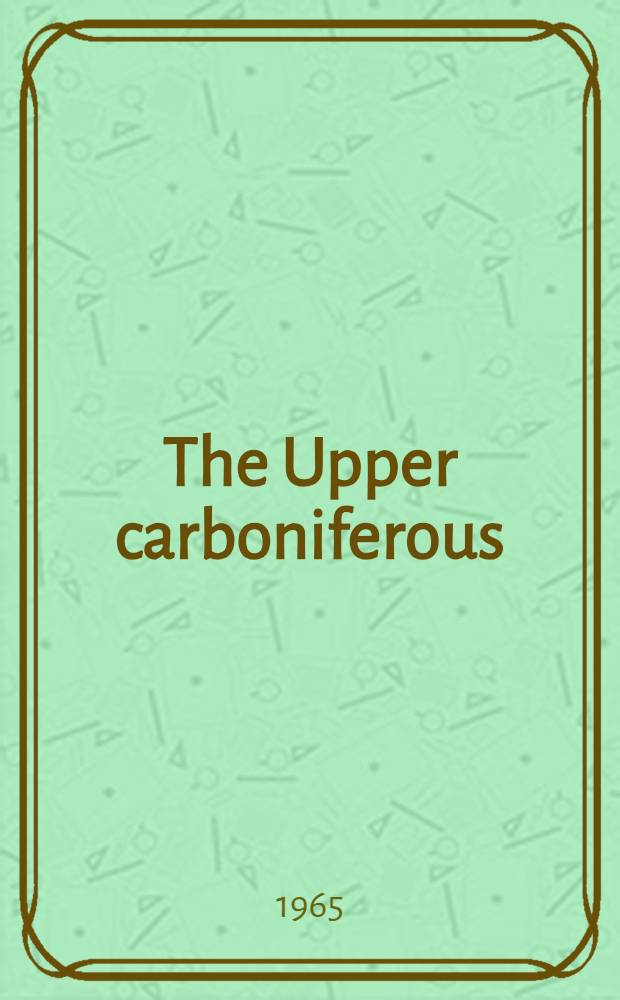 The Upper carboniferous (Namurian and Westphalian) of Kingscourt, Ireland