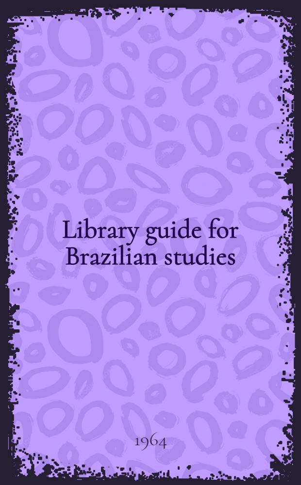 Library guide for Brazilian studies