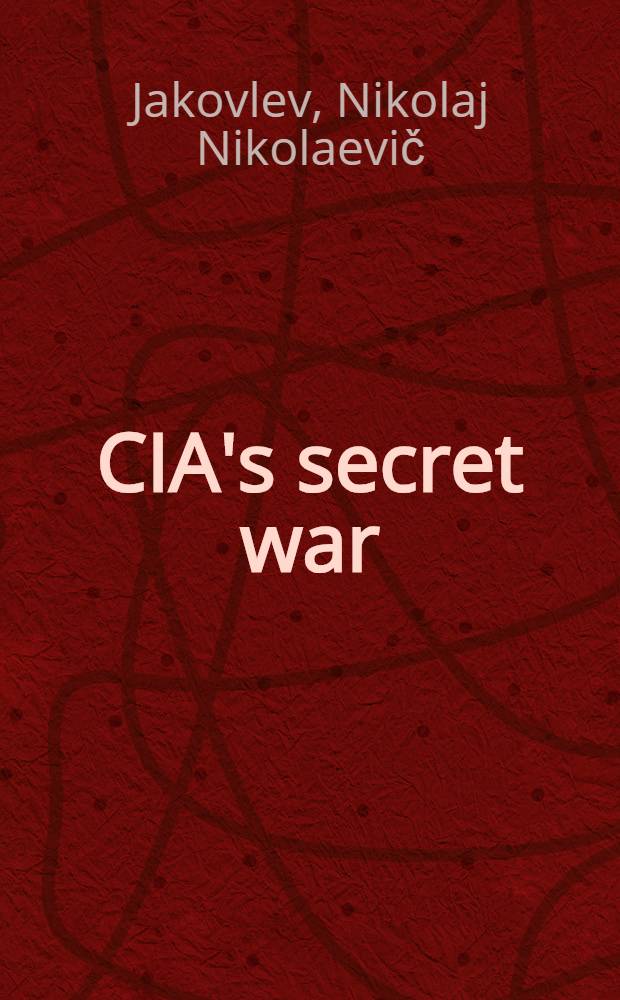 CIA's secret war