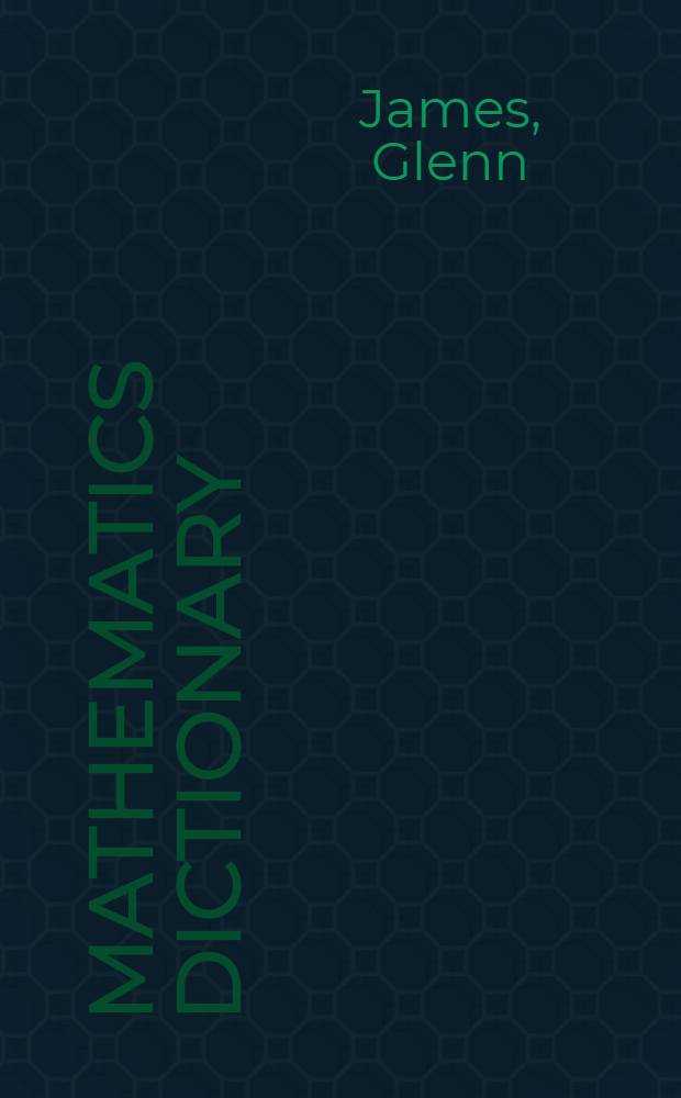 Mathematics dictionary