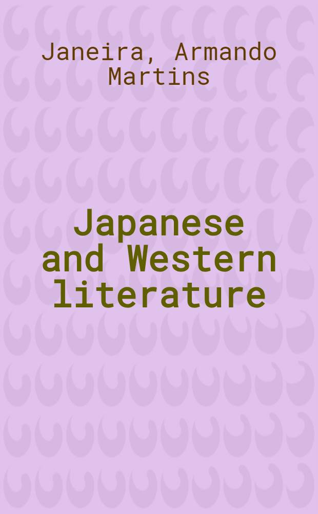 Japanese and Western literature : A comparative study