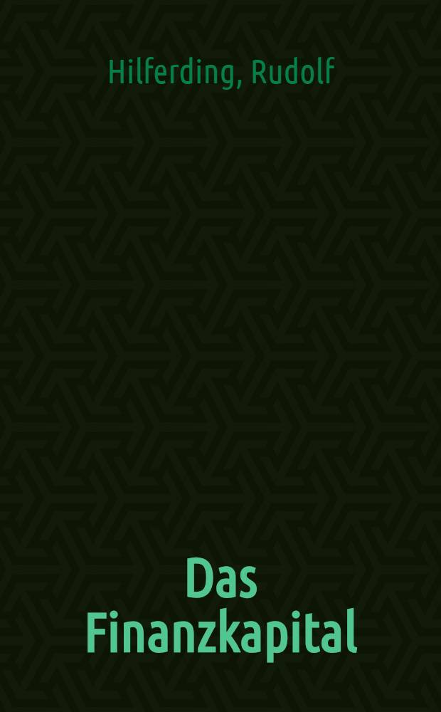 Das Finanzkapital