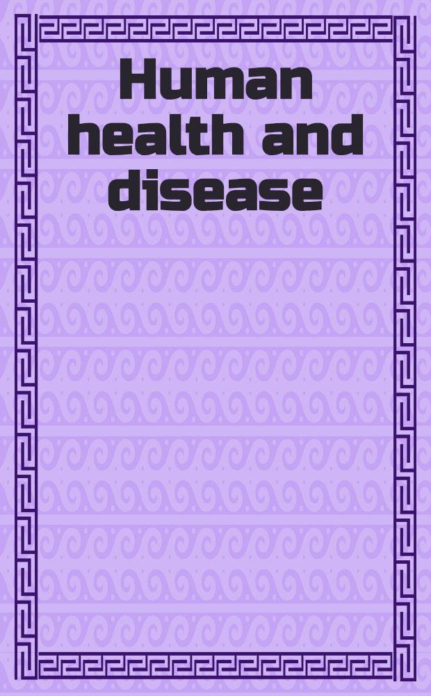 Human health and disease