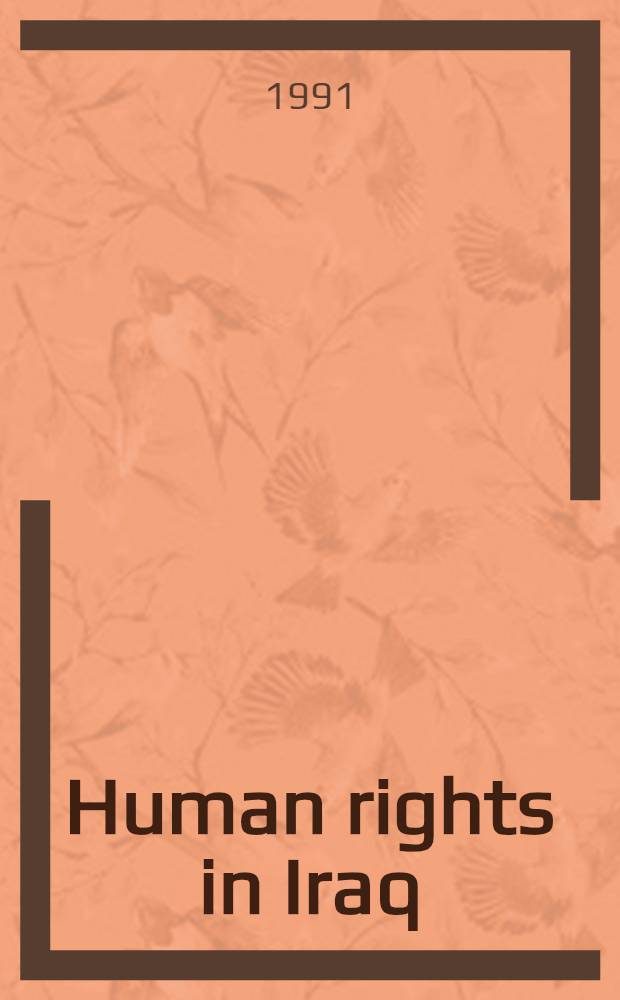 Human rights in Iraq