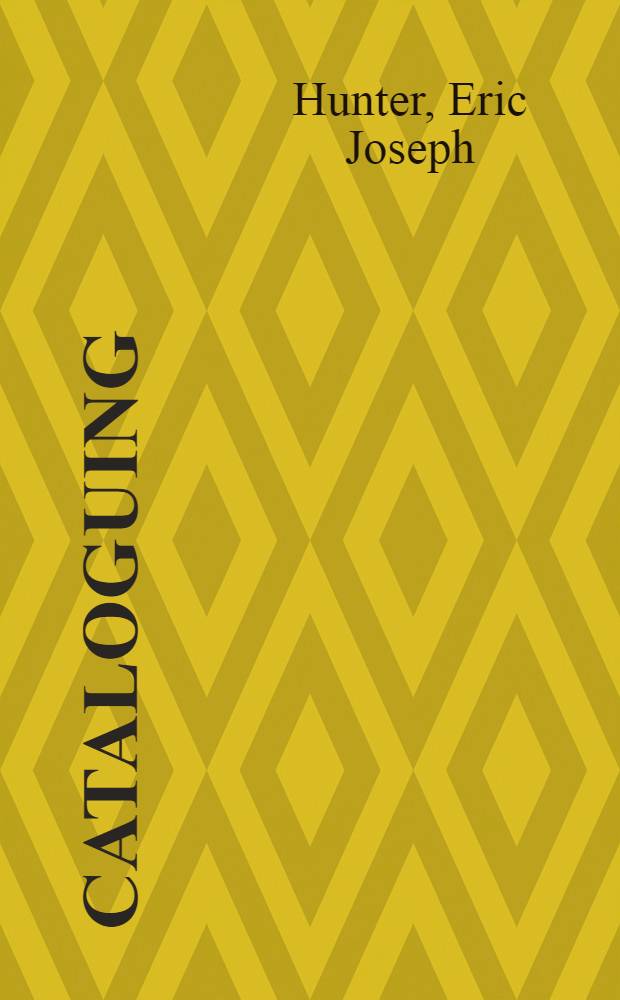 Cataloguing