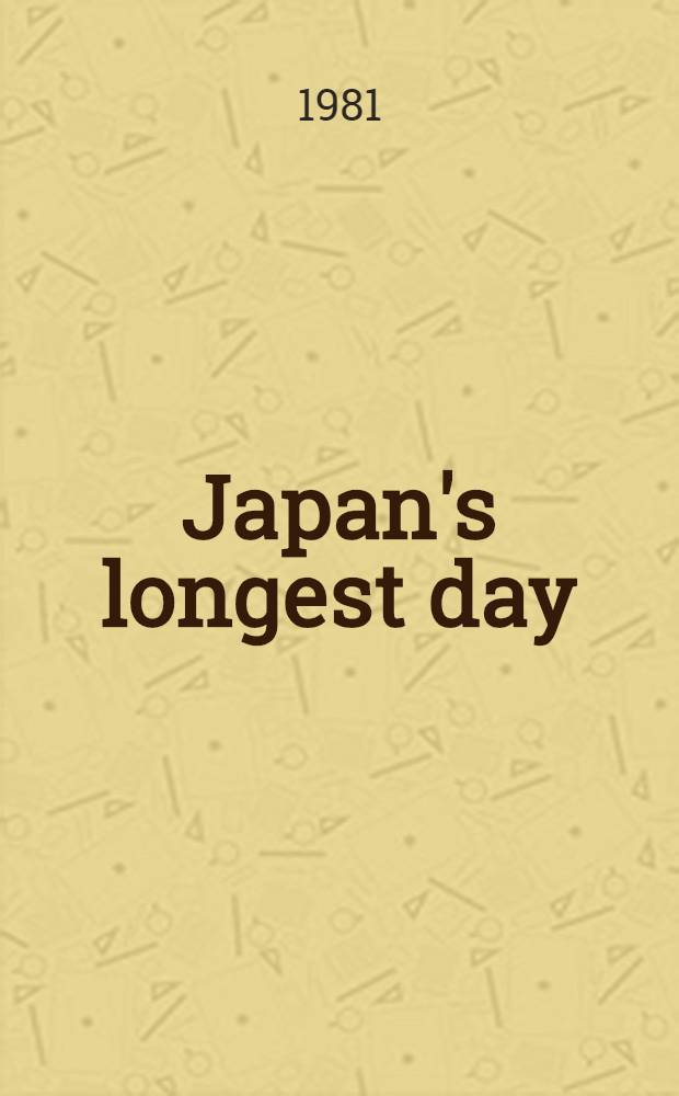 Japan's longest day