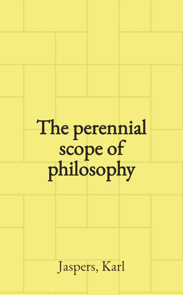 The perennial scope of philosophy