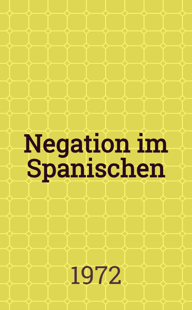 Negation im Spanischen